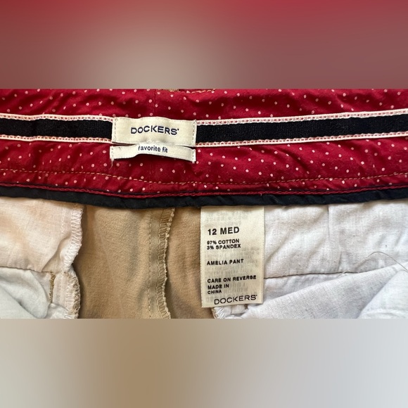 Dockers Favorite Fit! camping hiking khaki pants size 12 - Picture 7 of 9